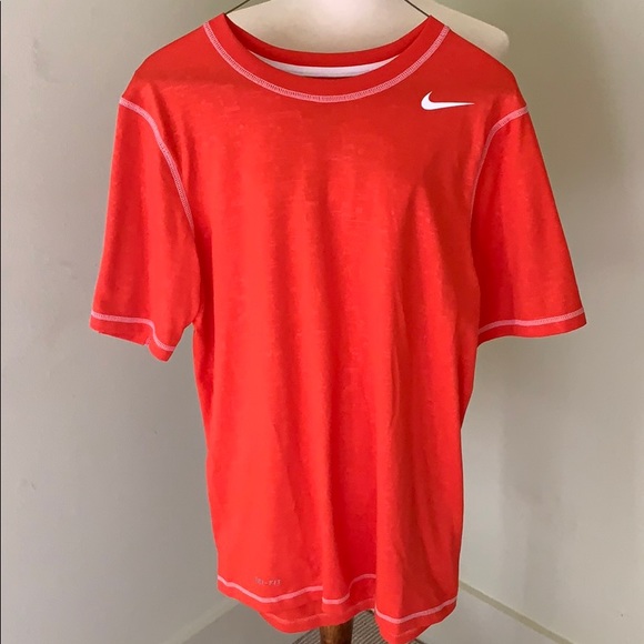 Men’s Orange Nike Dri-Fit Shirt - Picture 1 of 6